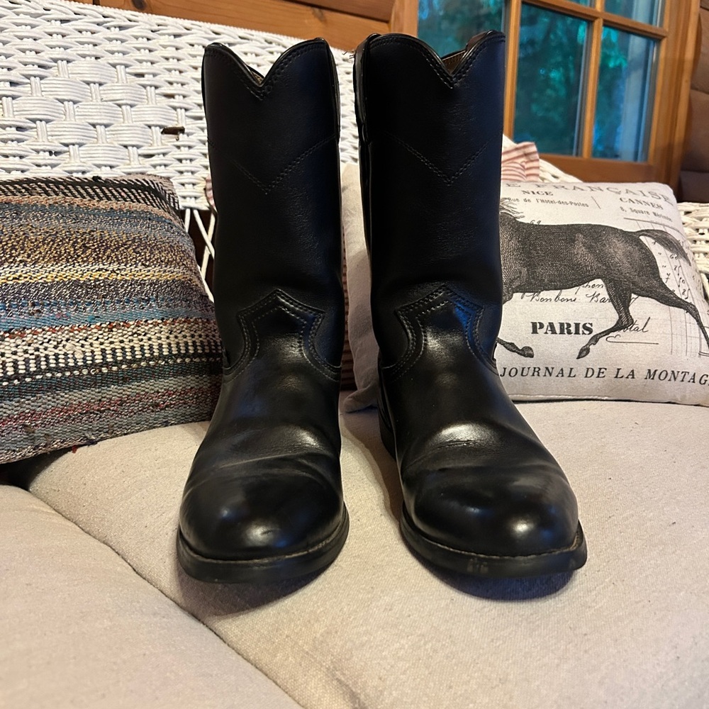 Justin Boots Black Ropers